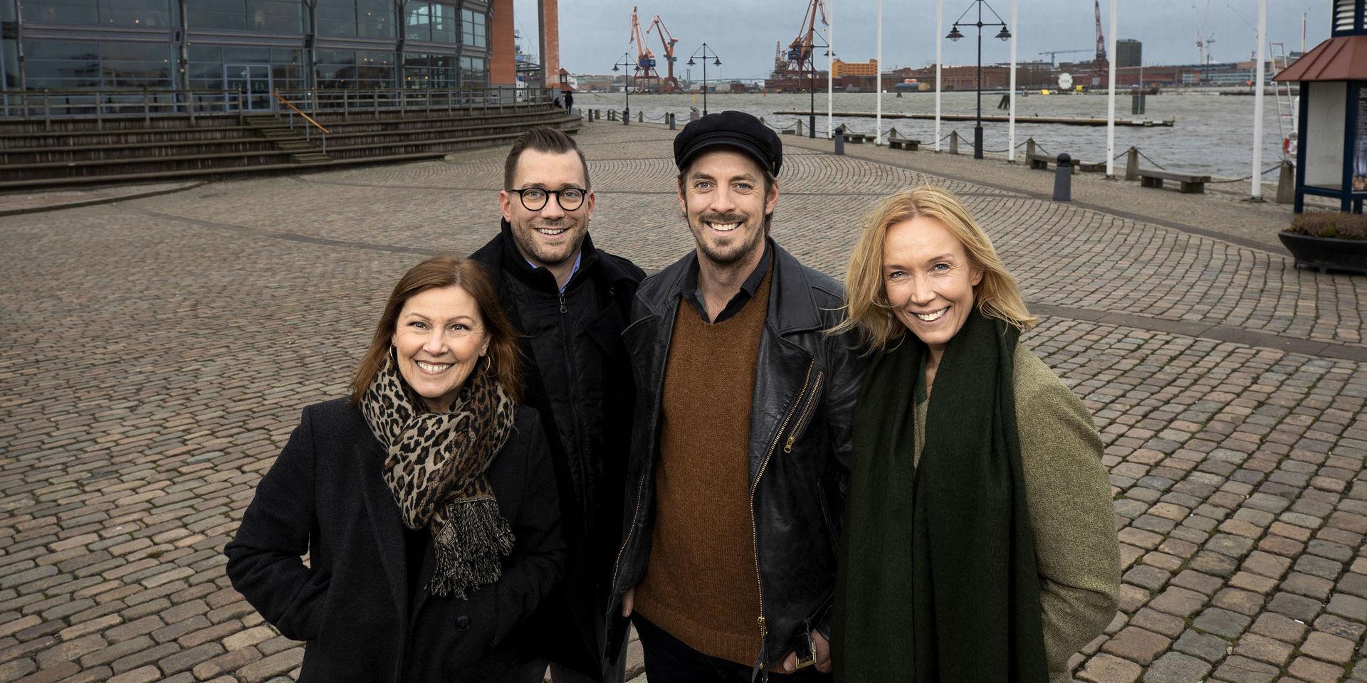 Göteborgsoperas vd Christina Björklund, konstnärlige chef Henning Ruhe, musikern Simon Ljungman och regissören Victoria Brattström.