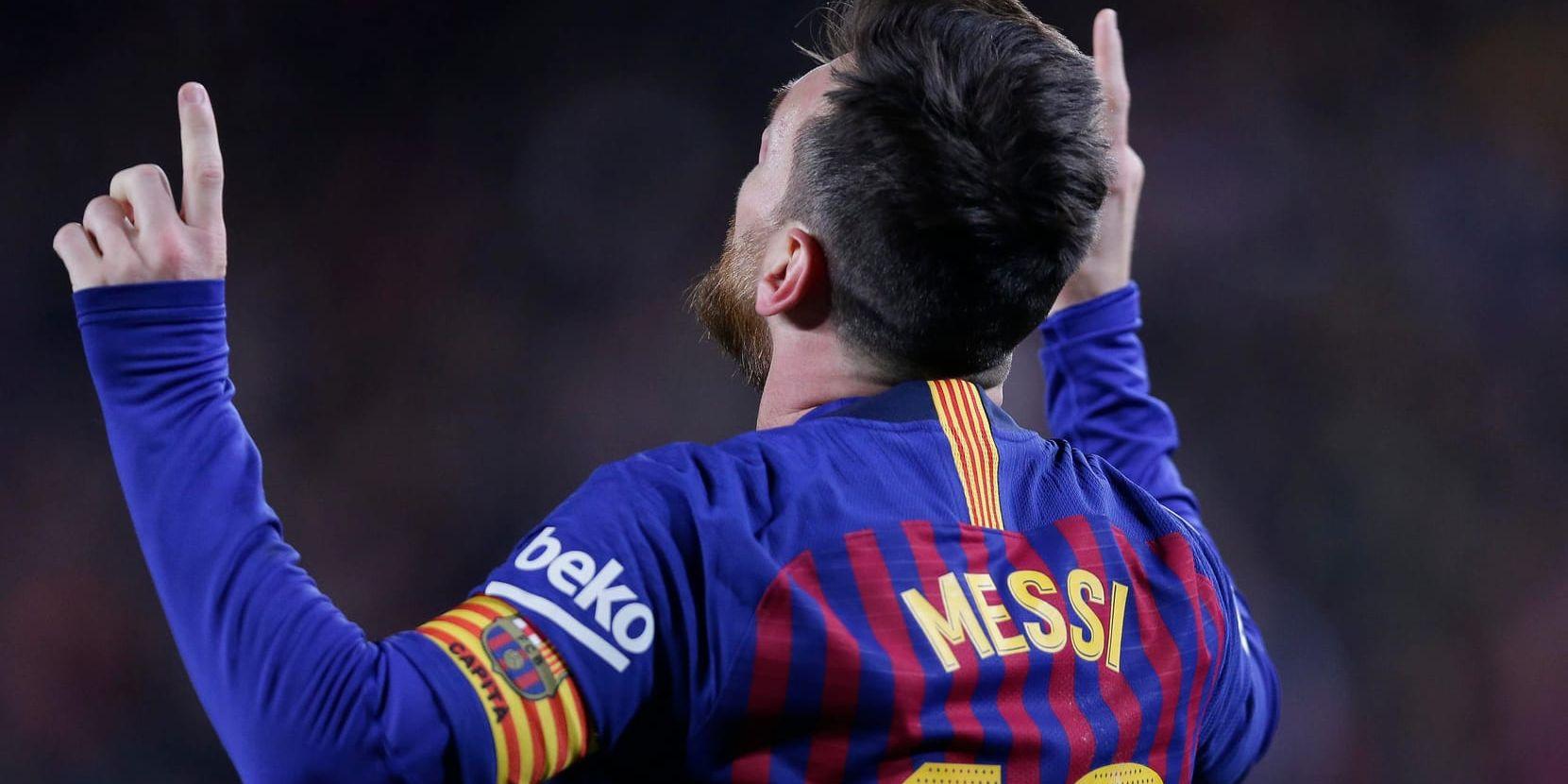 Barcelonastjärnan Lionel Messi får en ny lagkamrat – men först i sommar. Arkivbild.
