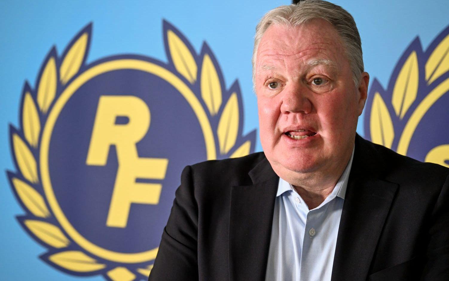 Karl-Erik Nilsson, omstridd ordförande i Riksidrottsförbundet. Arkivbild.