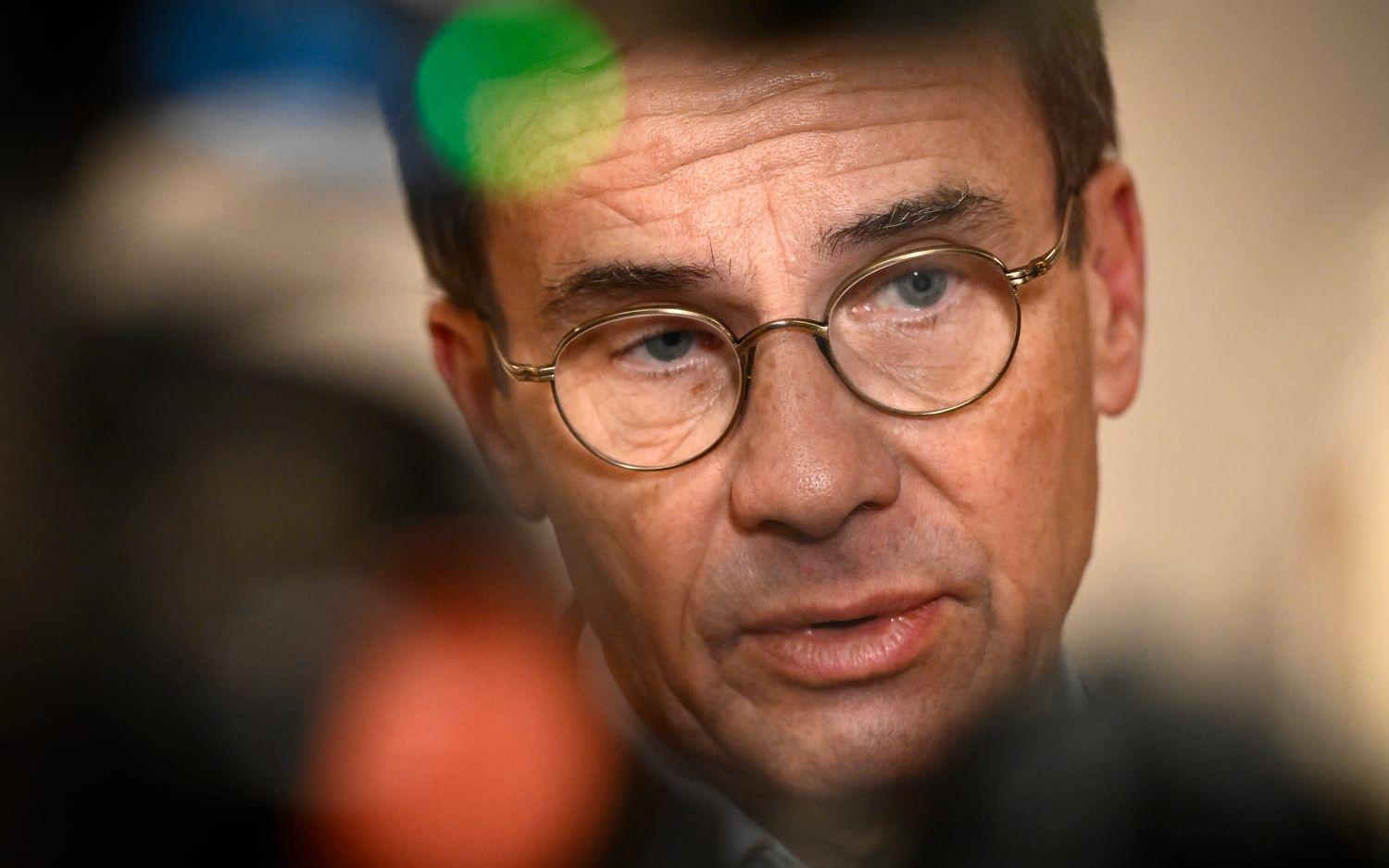 Statsminister Ulf Kristersson (M).
