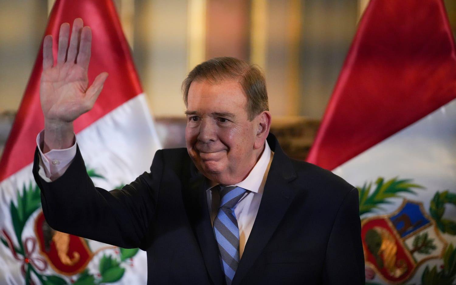 Venezuelas oppositionspolitiker Edmundo González Urrutia i Peru i fjol. 