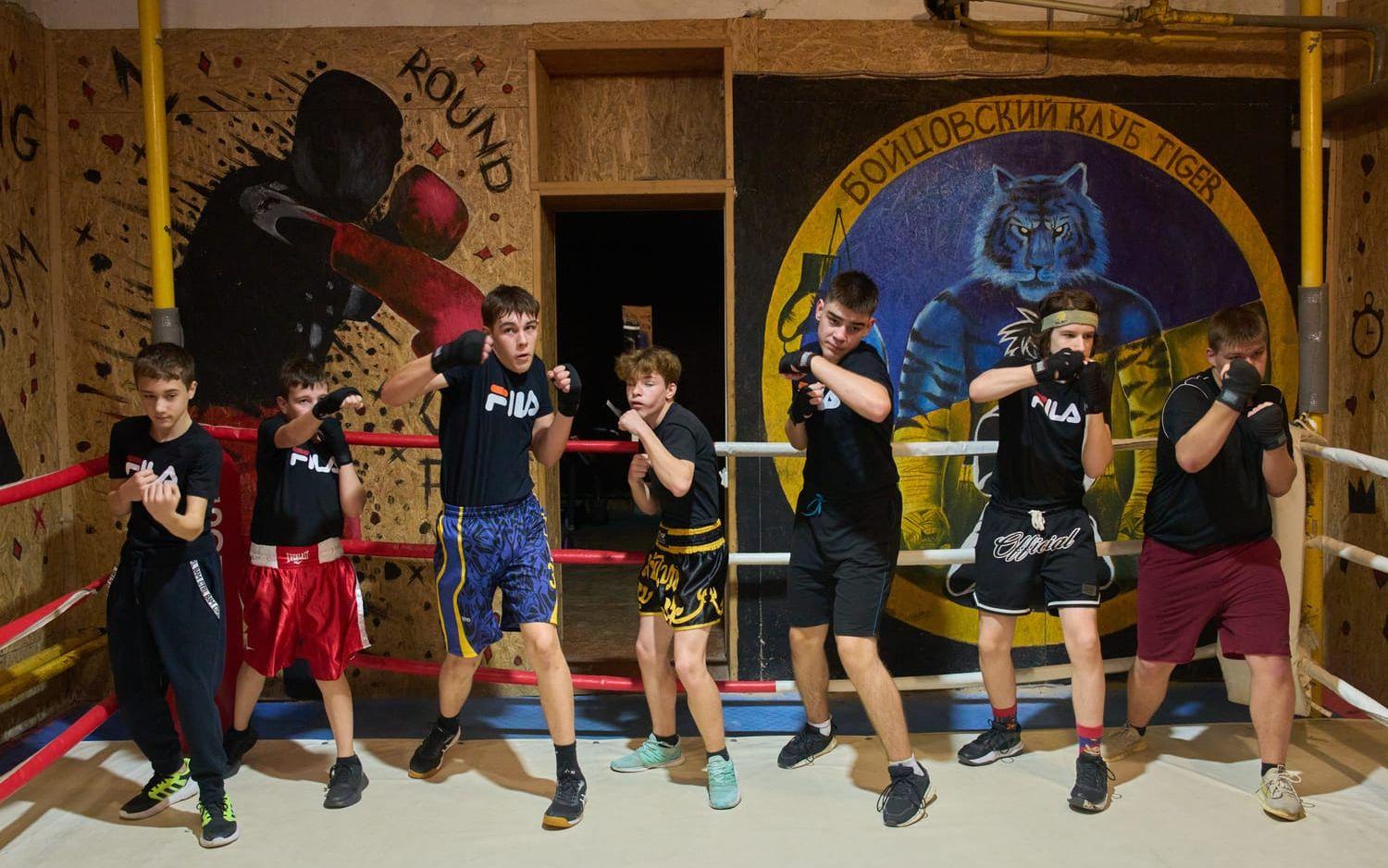 Kampsportsklubben Tiger håller igång ungdomsverksamheten i ett skyddsrum i en källare under ett flerfamiljshus.