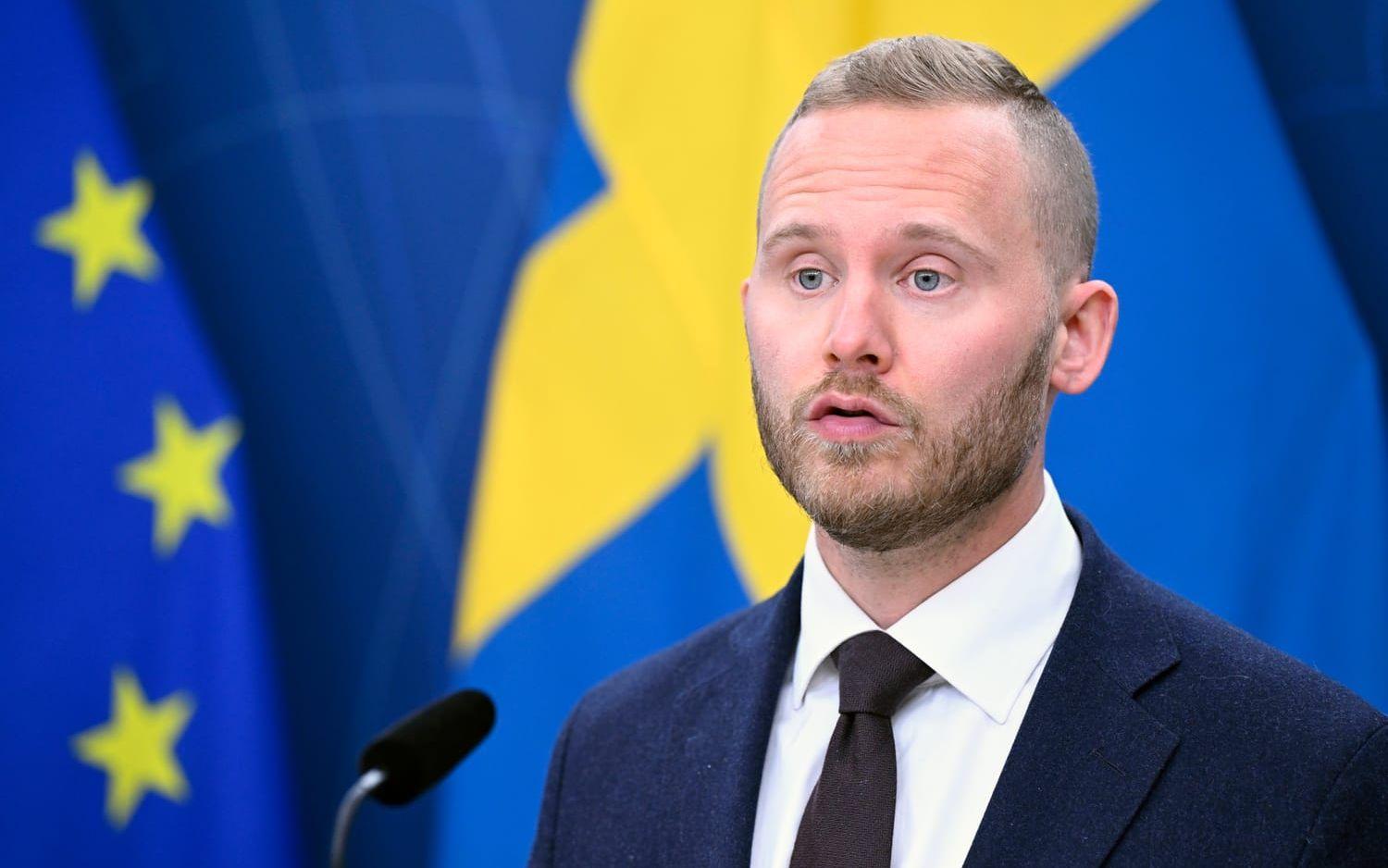 Sverigedemokraternas vice partiledare Henrik Vinge. Arkivbild.