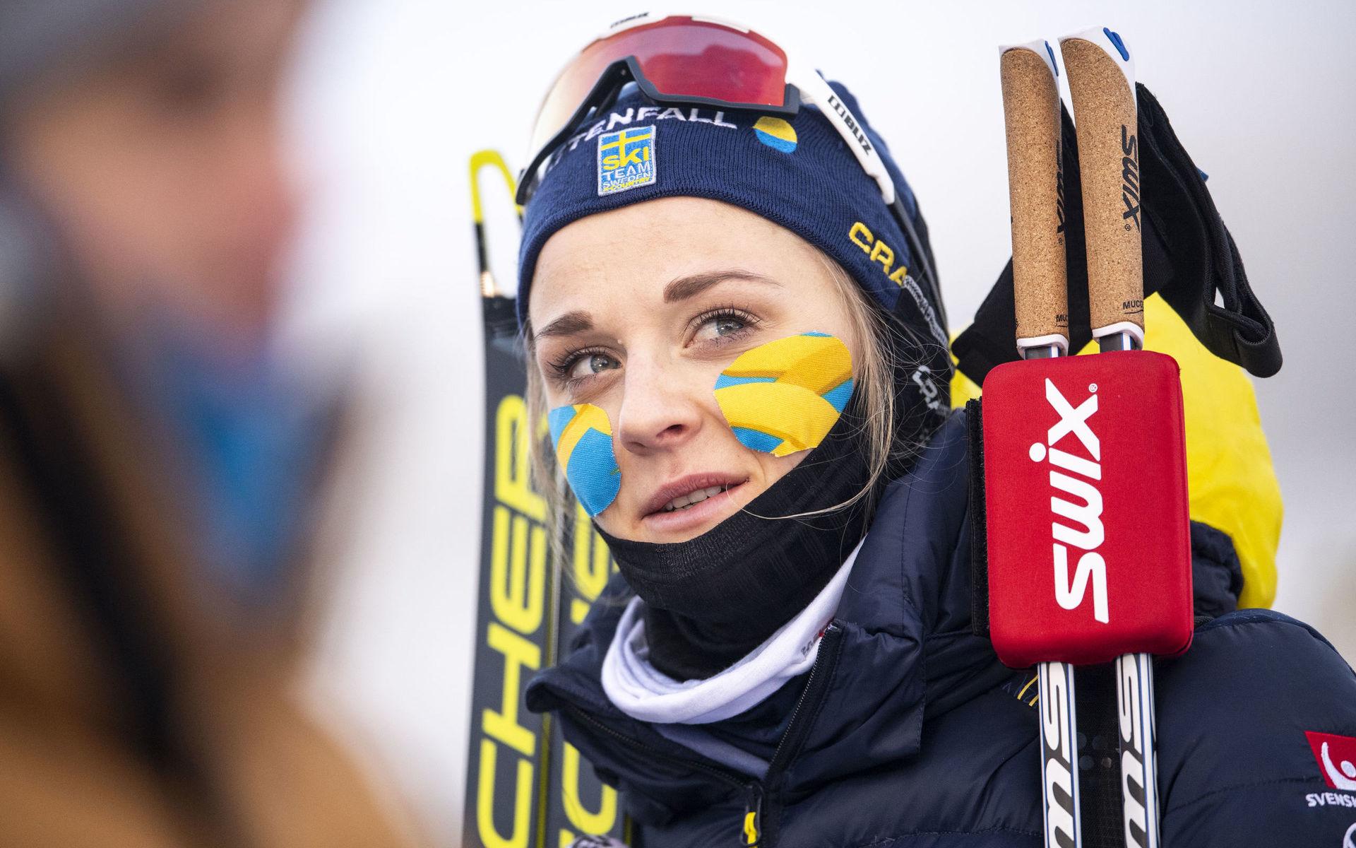 Stina Nilsson är den andra skidåkaren som är kvar och tävlar om priset.