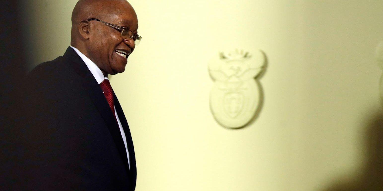 Sydafrikas tidigare president Jacob Zuma åtalas. Arkivbild.