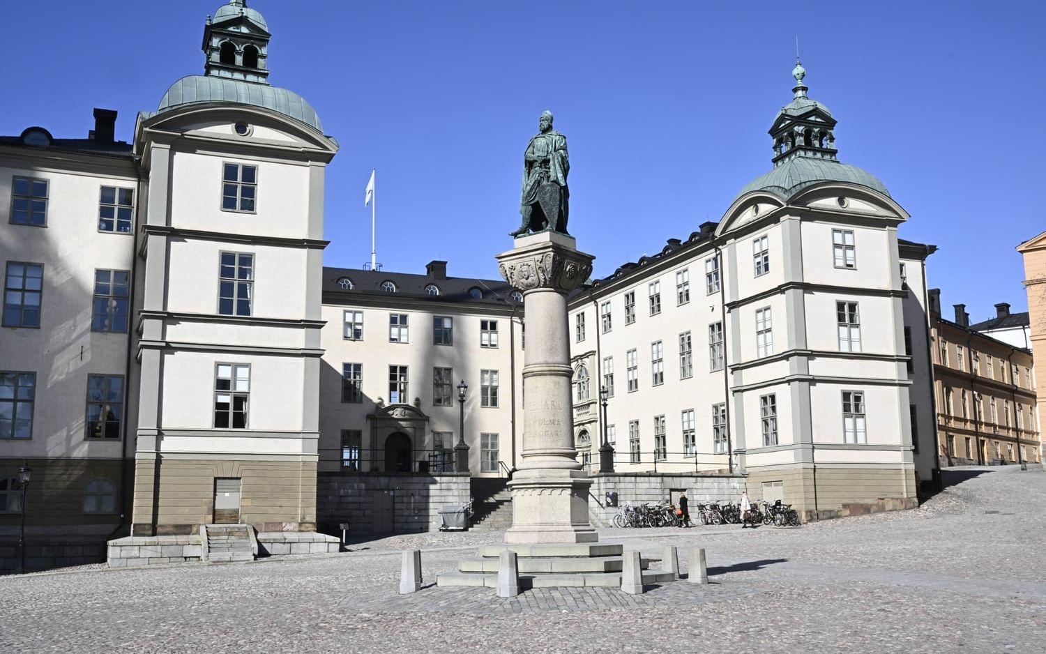 Svea hovrätts huvudbyggnad, Wrangelska palatset på Riddarholmen i Stockholm. Arkivbild.