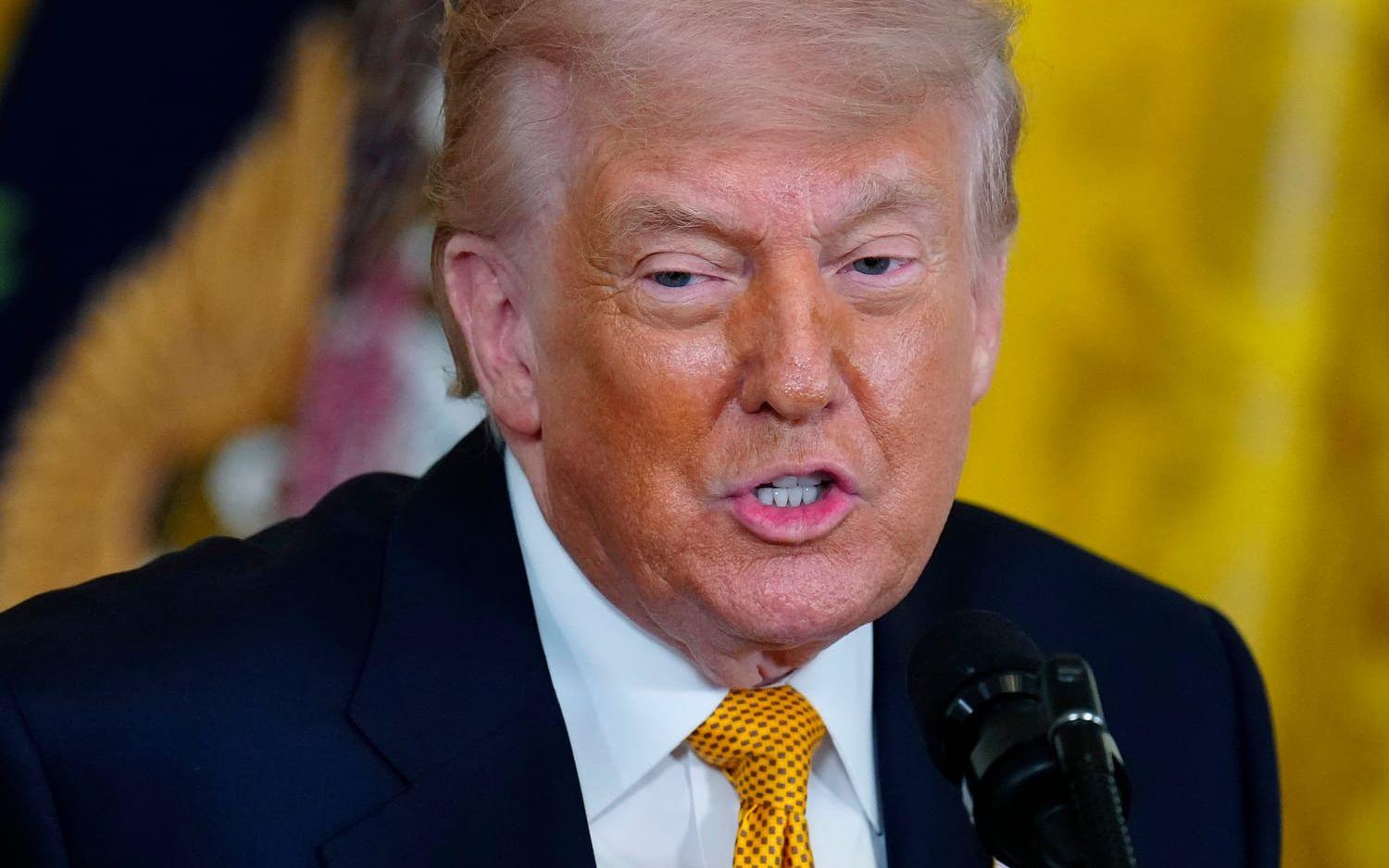 USA:s president Donald Trump, på bild från i onsdags.