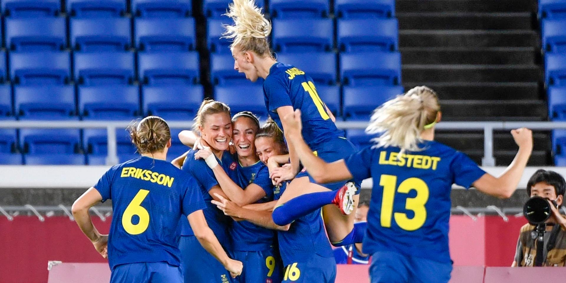 I dag spelare Sveriges fotbollsdamer final för andra OS:et i rad.
