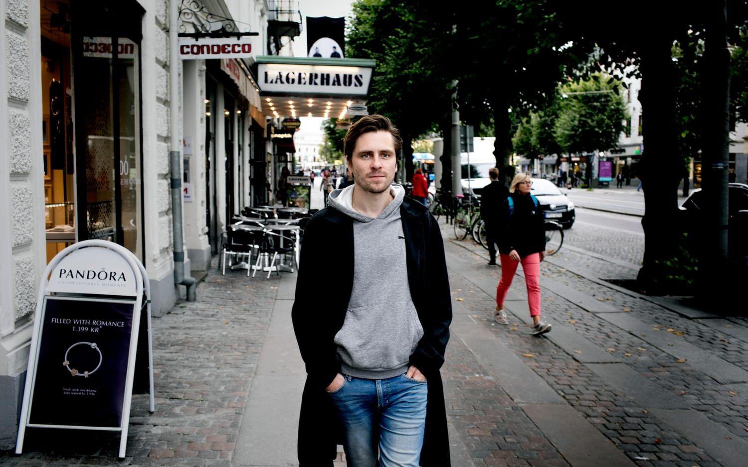 Sverrir Gudnason i Göteborg för att marknadsföra filmen Borg. Foto: Per Wahlberg
