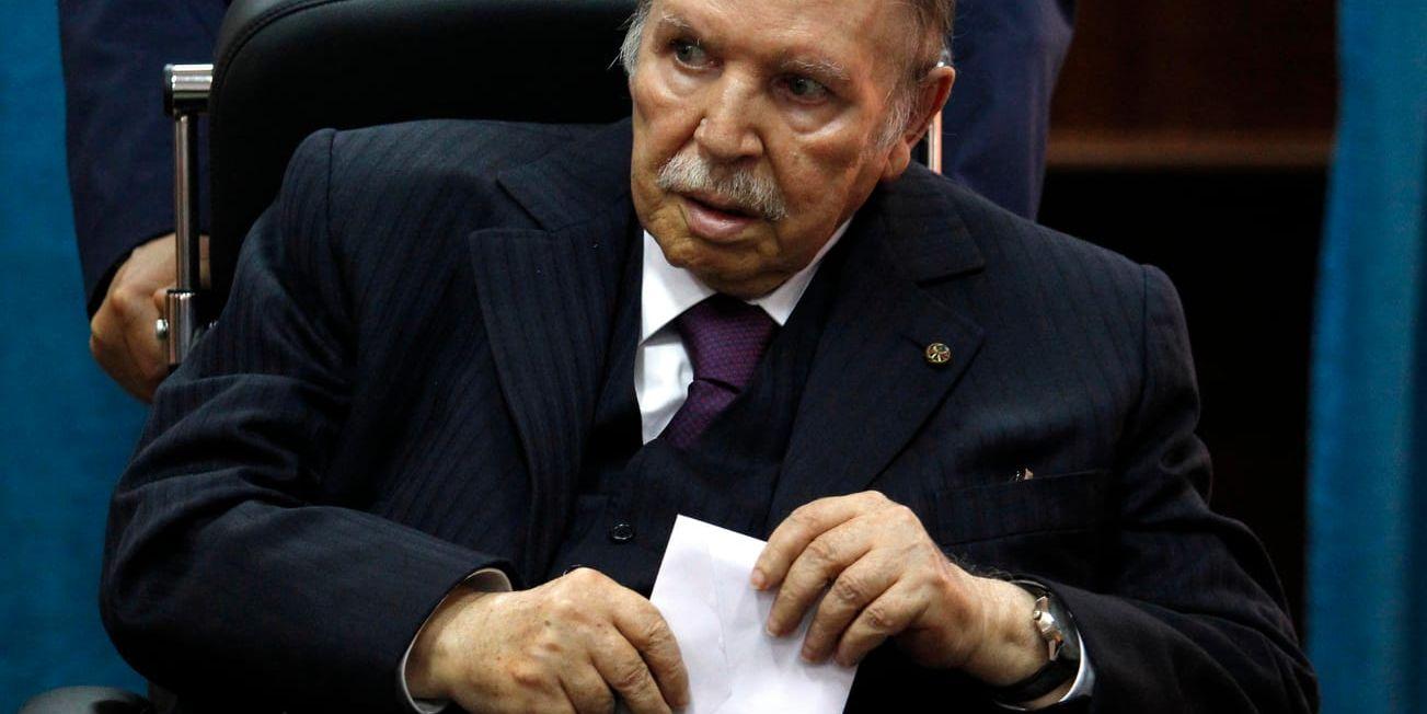 Abdelaziz Bouteflika, 81 år gammal, kandiderar till president på nytt. Arkivbild.