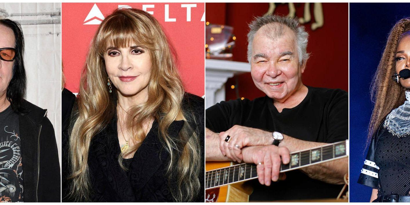 Todd rundgren, Stevie Nicks, John Prine och Janet Jackson kan ta plats i Rock and roll Hall of Fame.