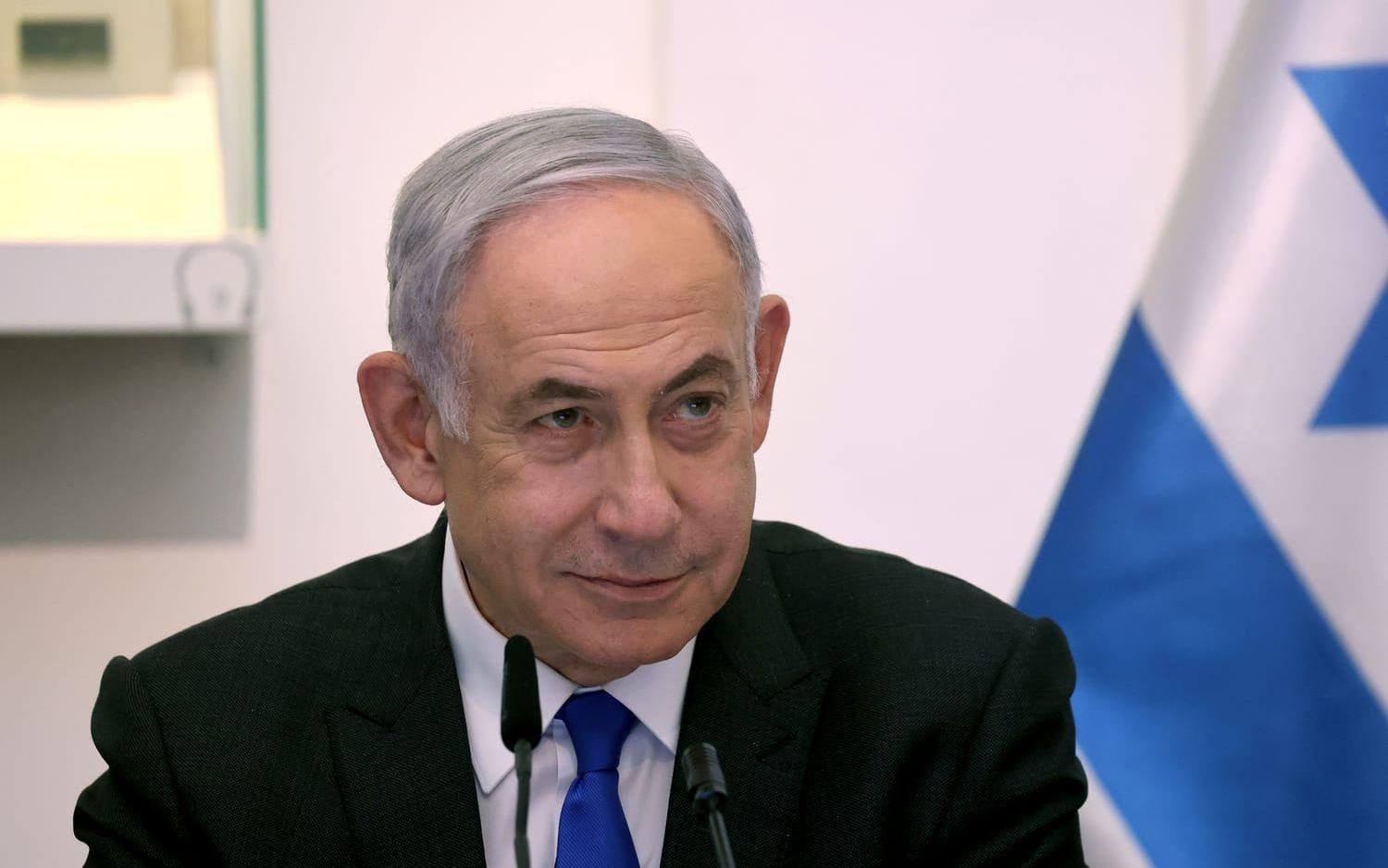 Israels premiärminister Benjamin Netanyahu har öppnat upp för fortsatta samtal om vapenvila i Gazakriget. Arkivbild