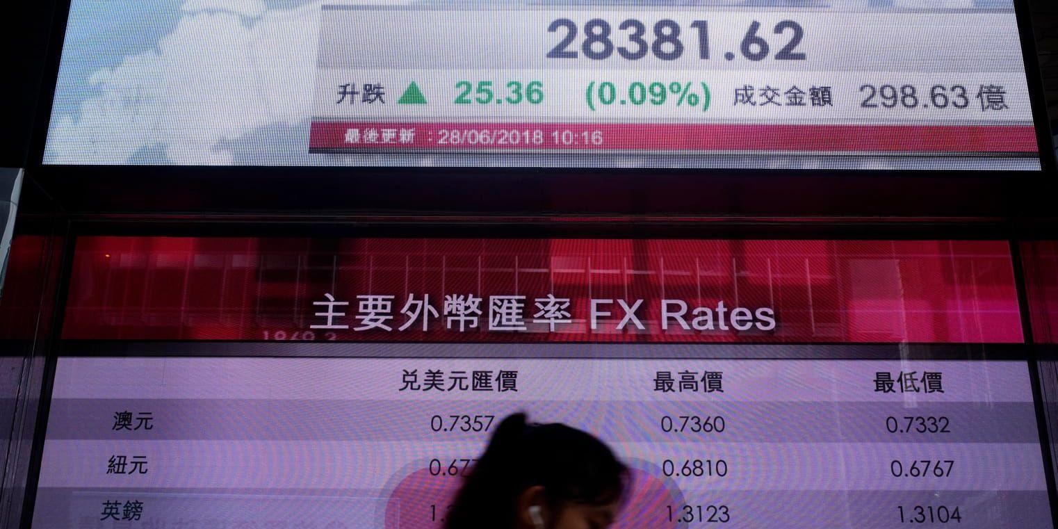 Asiens ledande börser steg på måndagsmorgonen.