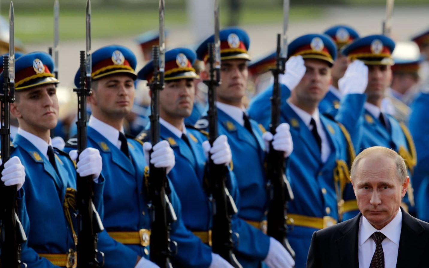 Putins besök i Belgrad.