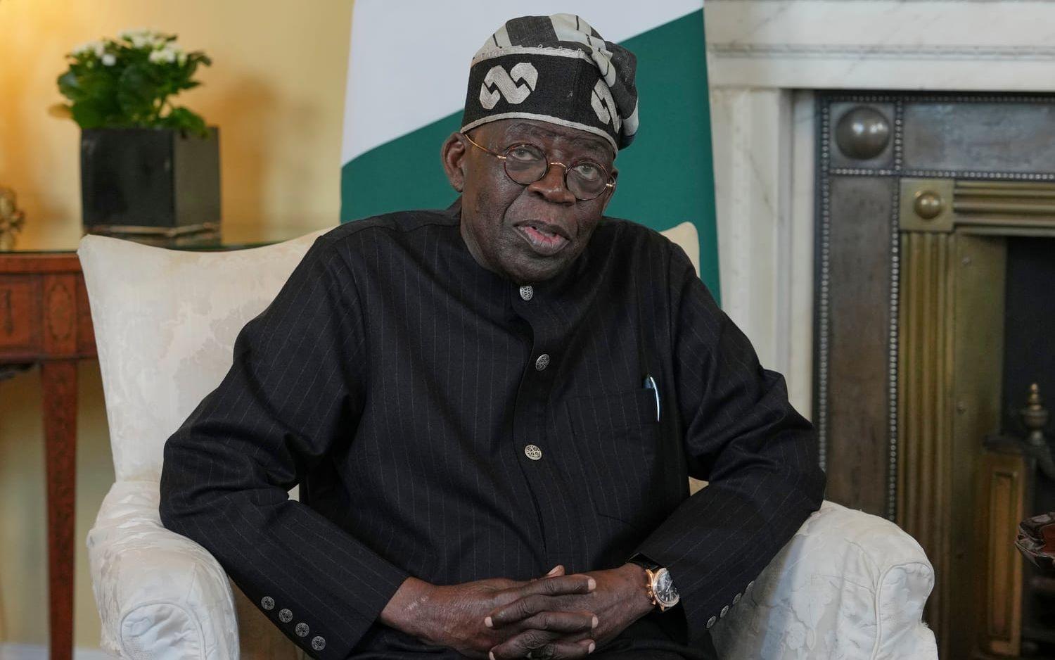 Nigerias president Bola Ahmed Tinubu. Arkivbild.