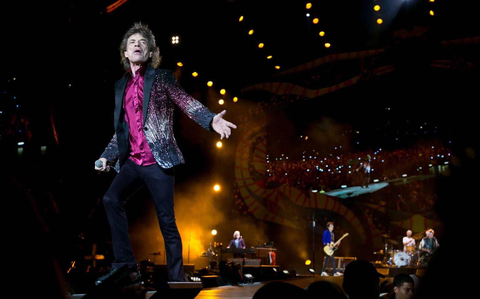 Mick Jagger är peppad på en ny turné. BILD: TT