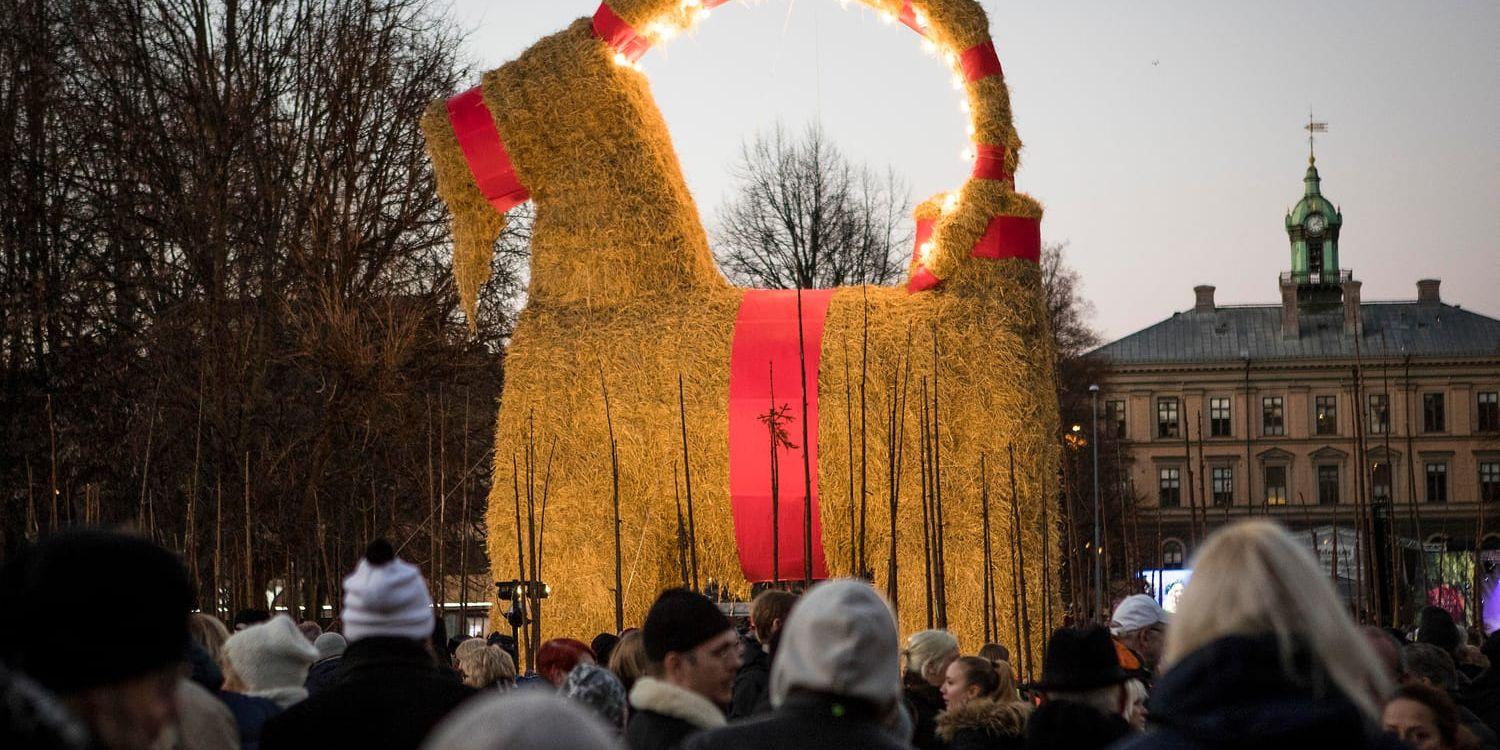 Den traditionella julboken i Gävle invigdes den 3 december i år och står än så länge kvar.