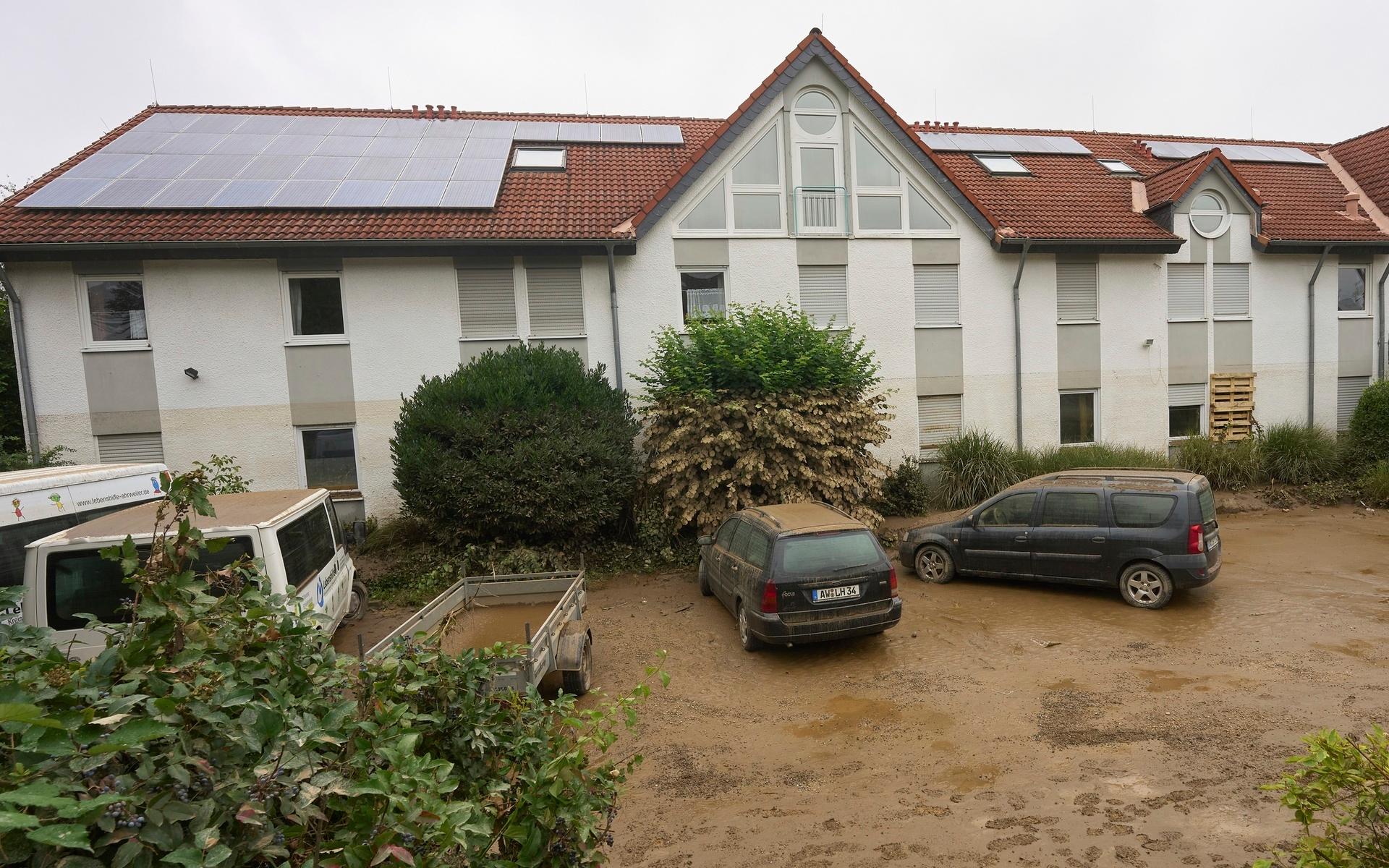 I Sinzig i Tyskland dog 12 personer på ett gruppboende för funktionsnedsatta efter översvämningarna. 