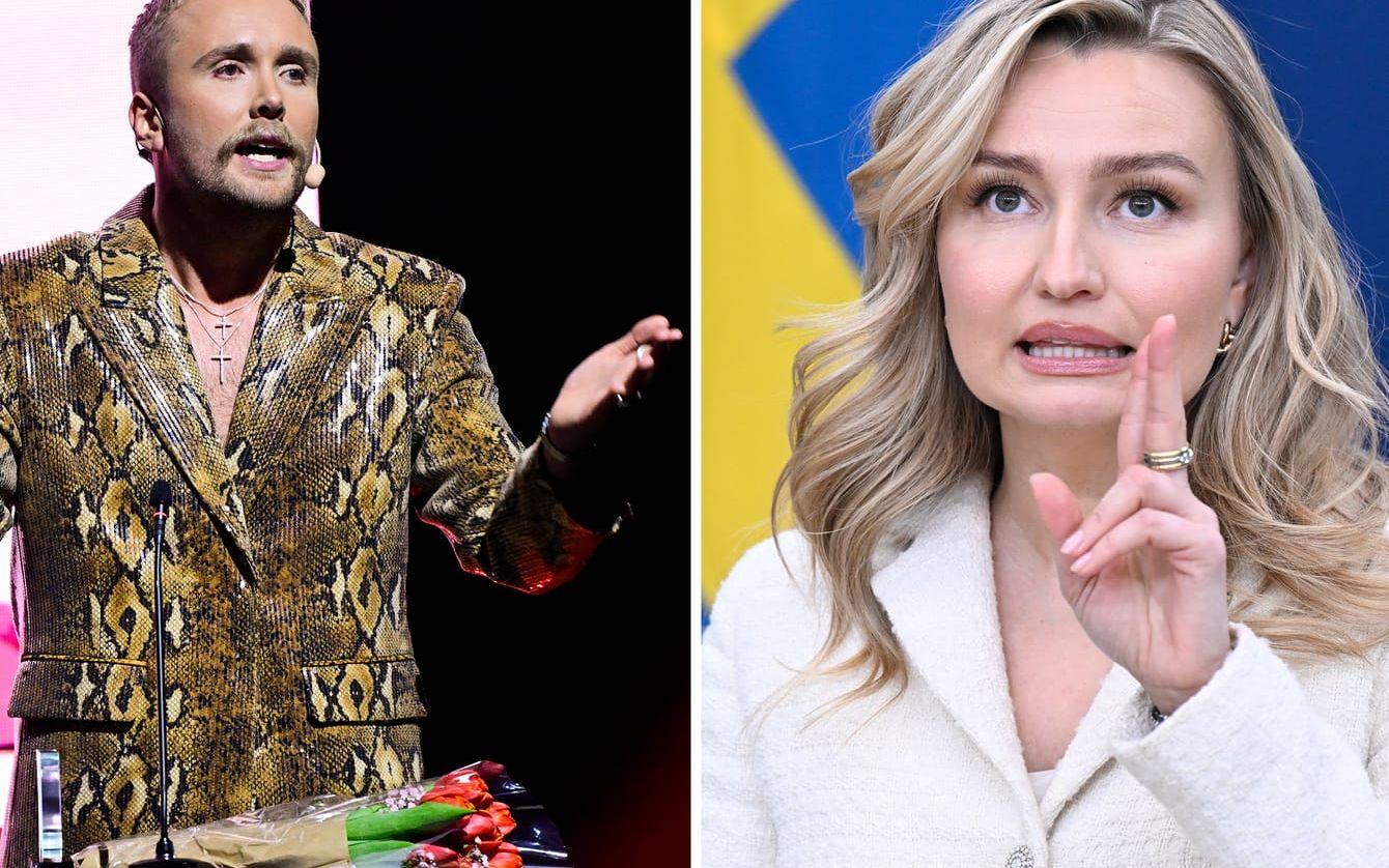 Edvin Törnblom och Ebba Busch.