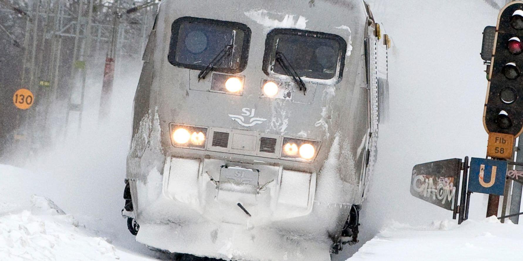 SJ ställer in flera tåg till och från Jämtland på grund av vädret. Arkivbild.