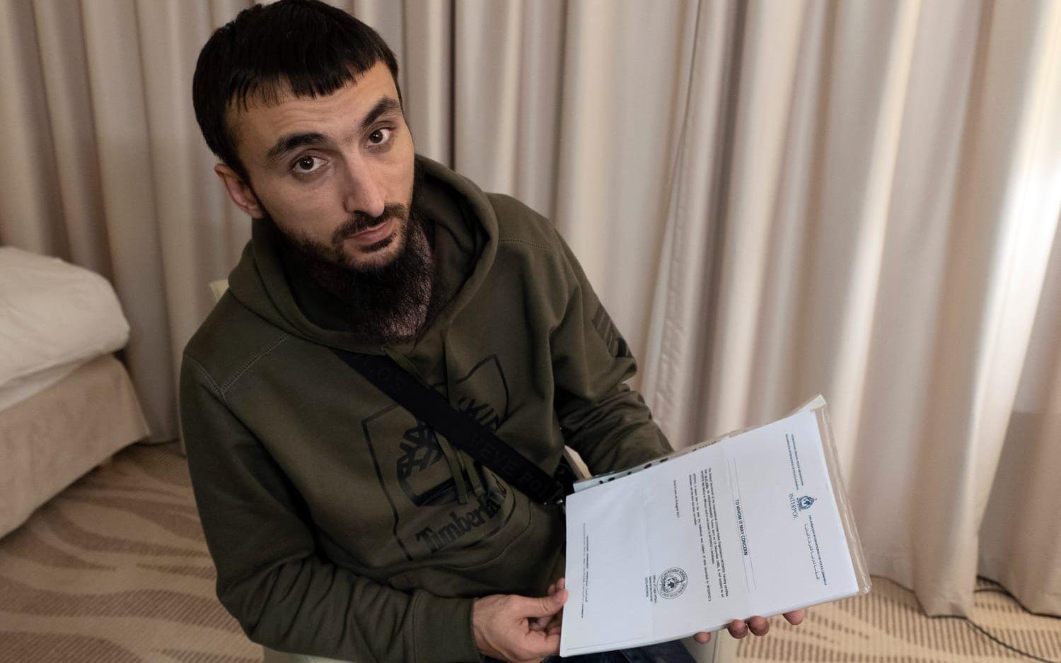 Den tjetjenske bloggaren Tumso Abdurachmanov. Arkivbild.