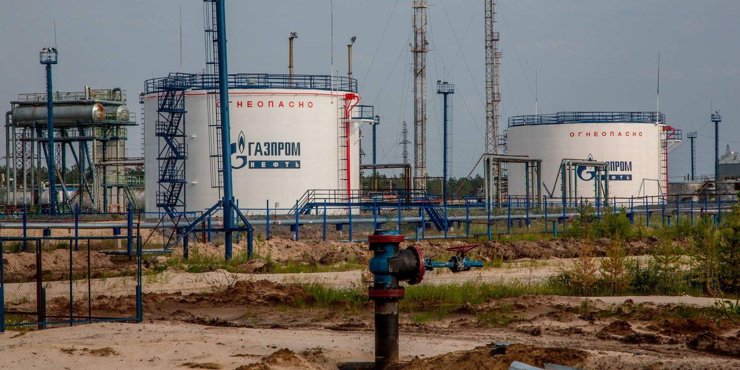 En av Gazproms anläggningar i Ryssland.