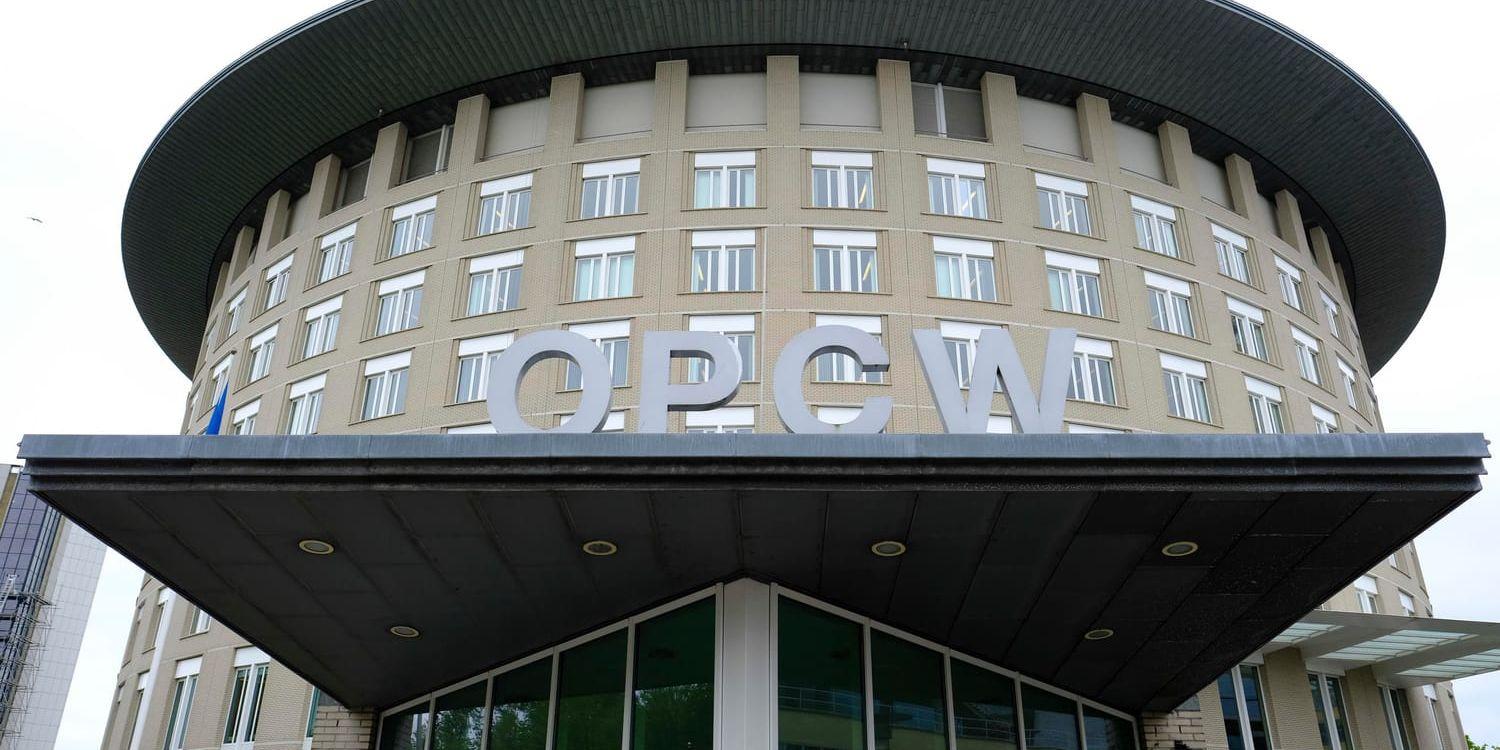 OPCW:s huvudkontor i Haag. Arkivbild.