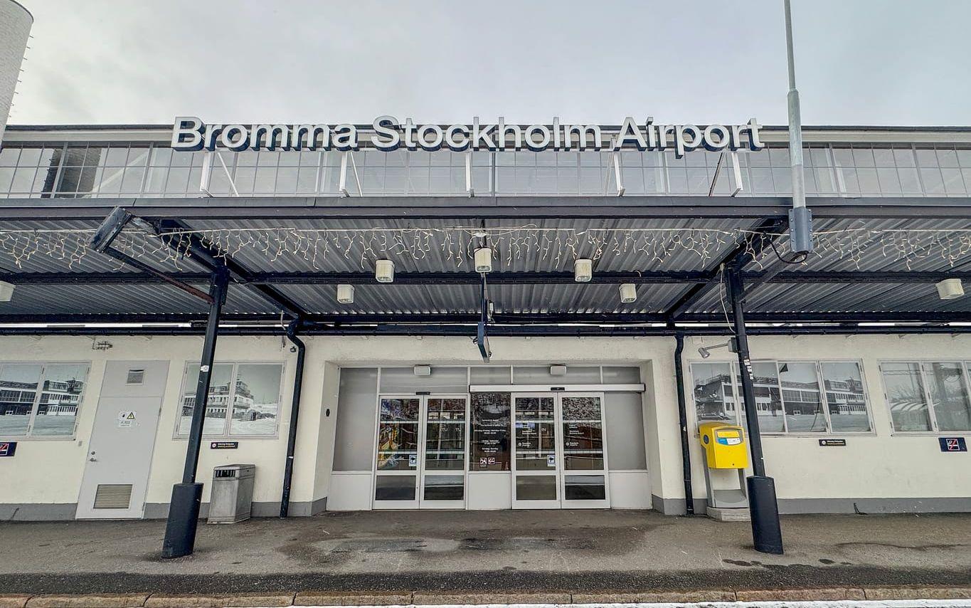 Bromma flygplats. Arkivbild.