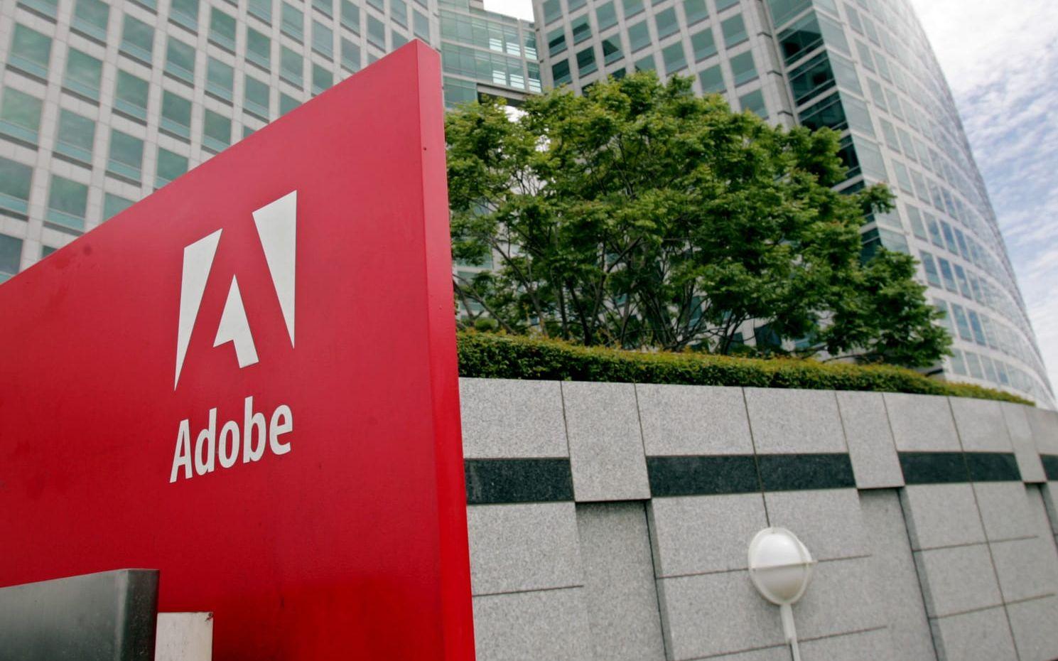 Mjukvarujätten Adobe ska återköpa aktier för miljardbelopp. Arkivbild.