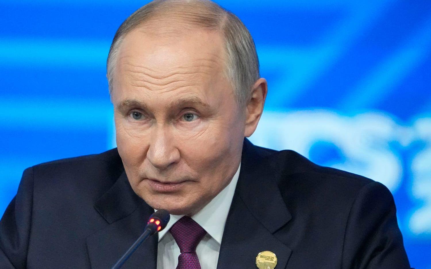 Rysk gas fortsätter att importeras i EU. På bild Rysslands president Vladimir Putin. Arkivbild.