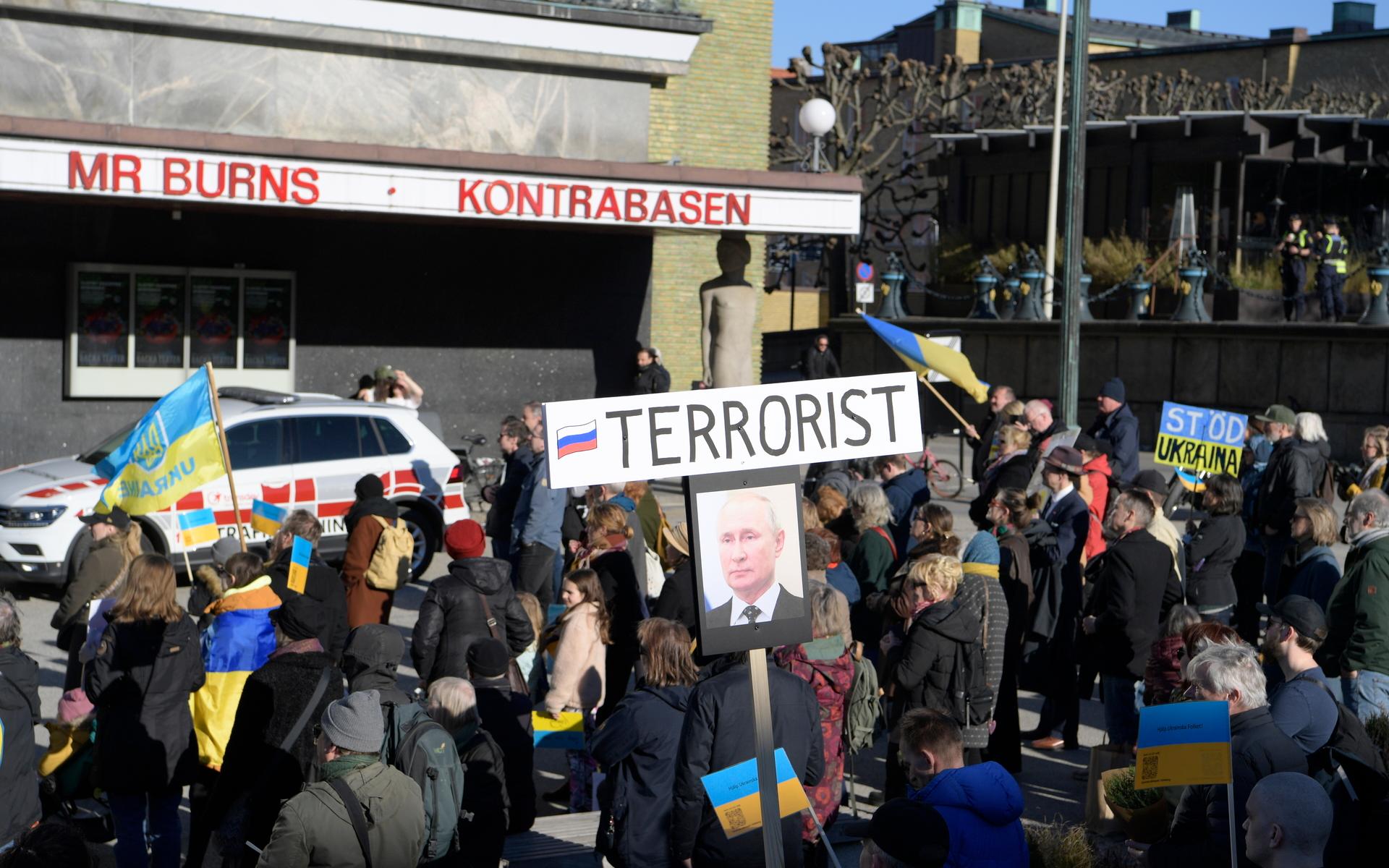 Många av demonstranterna hade själva rötter i Ukraina.
