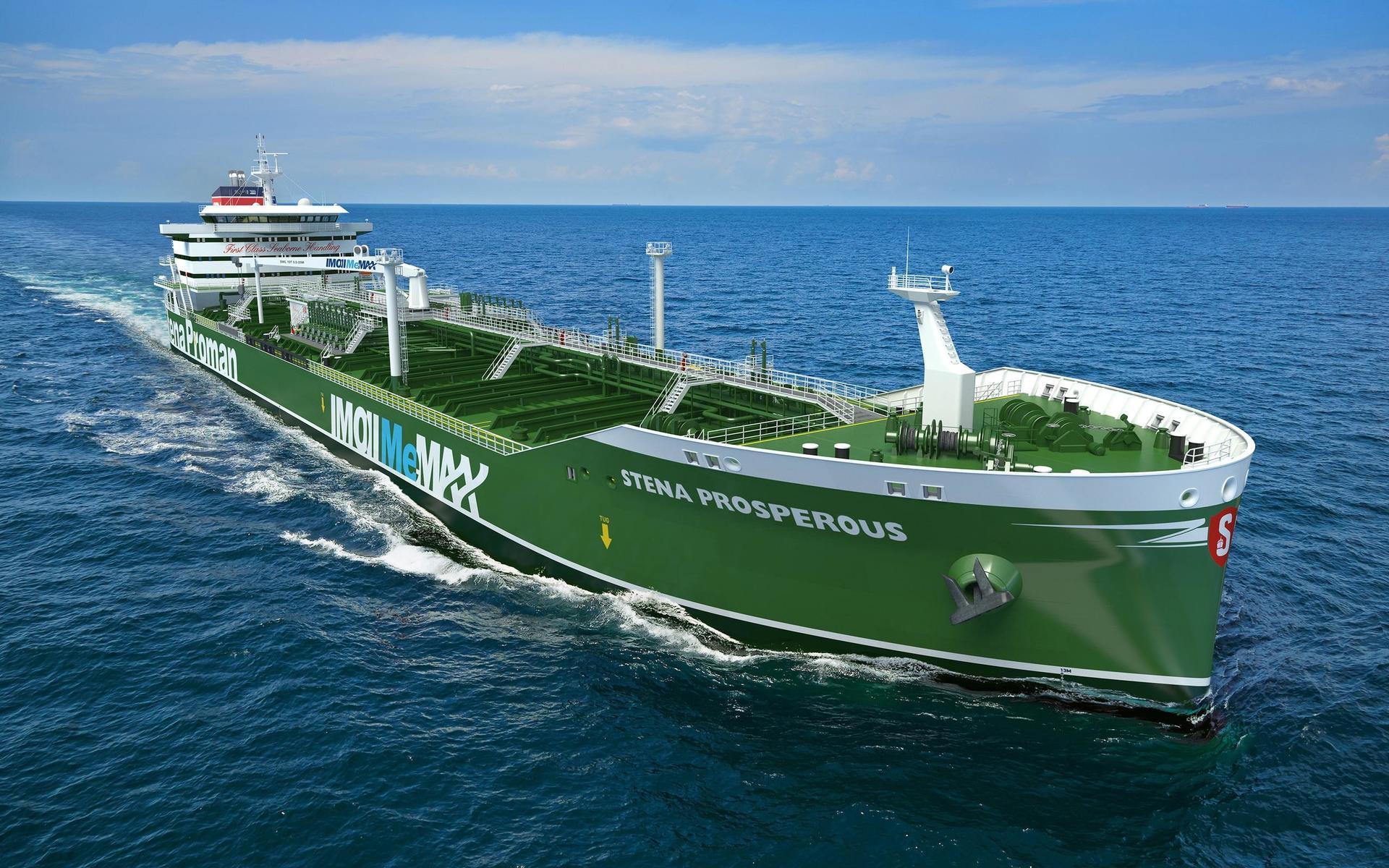 Stena Prosperous heter det nya metanoldrivna fartyg som ska stå färdigt till år 2022. 