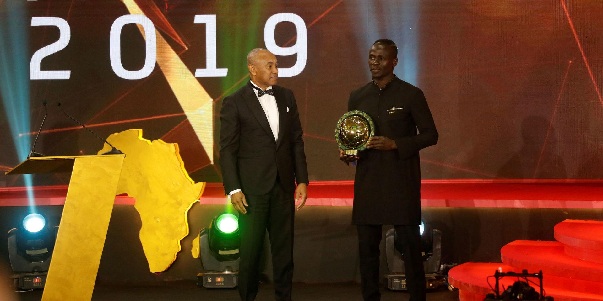 Sadio Mané fick priset som Afrikas bästa spelare 2019.