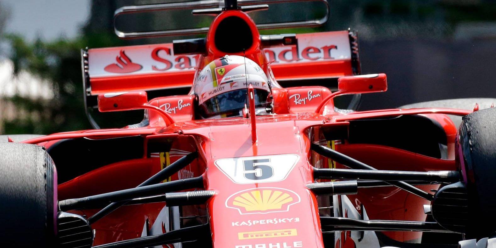 Sebastian Vettel var rekordsnabb på Monacos bana på torsdagens Formel 1-träningar. Arkivbild.