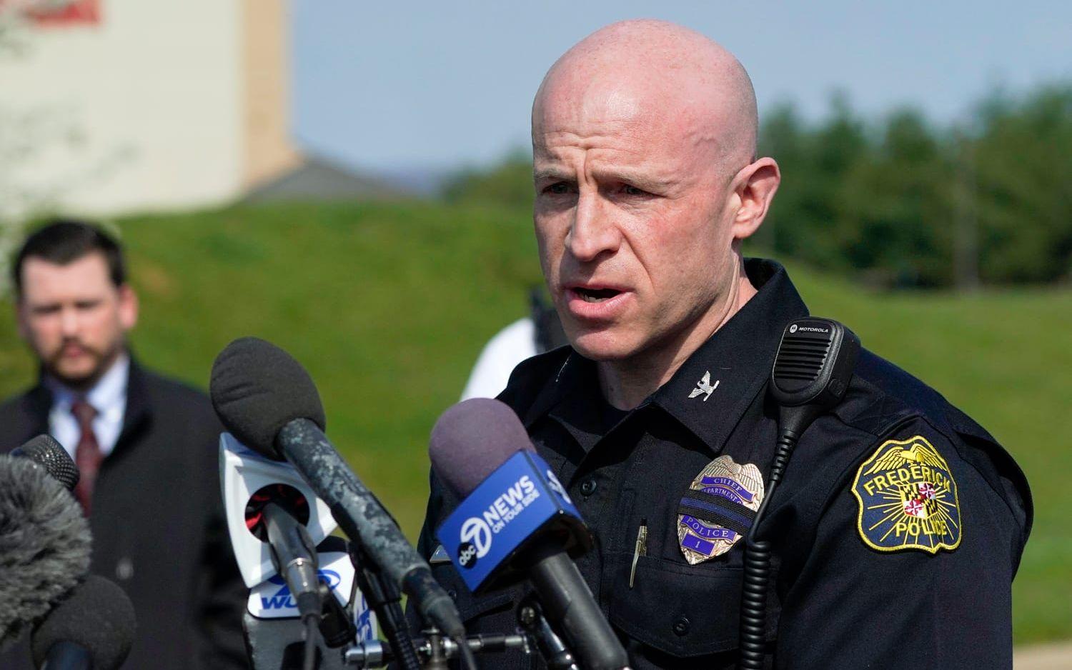 Polischef Jason Lando i Frederick i delstaten Maryland.