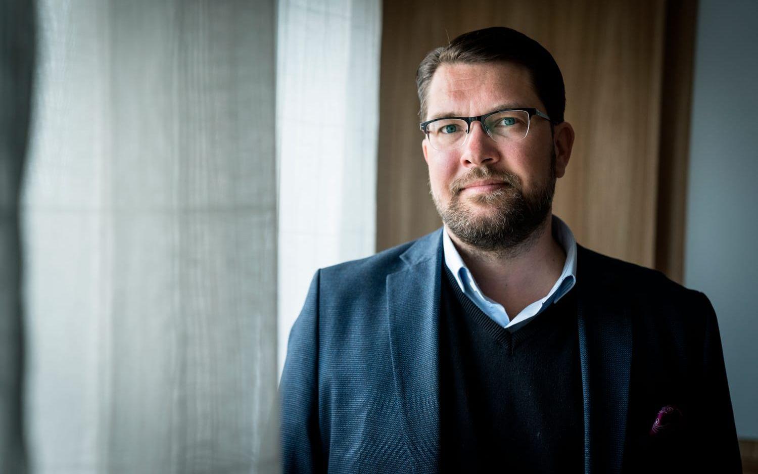 Sverigedemokraternas partiledare Jimmie Åkesson. 
