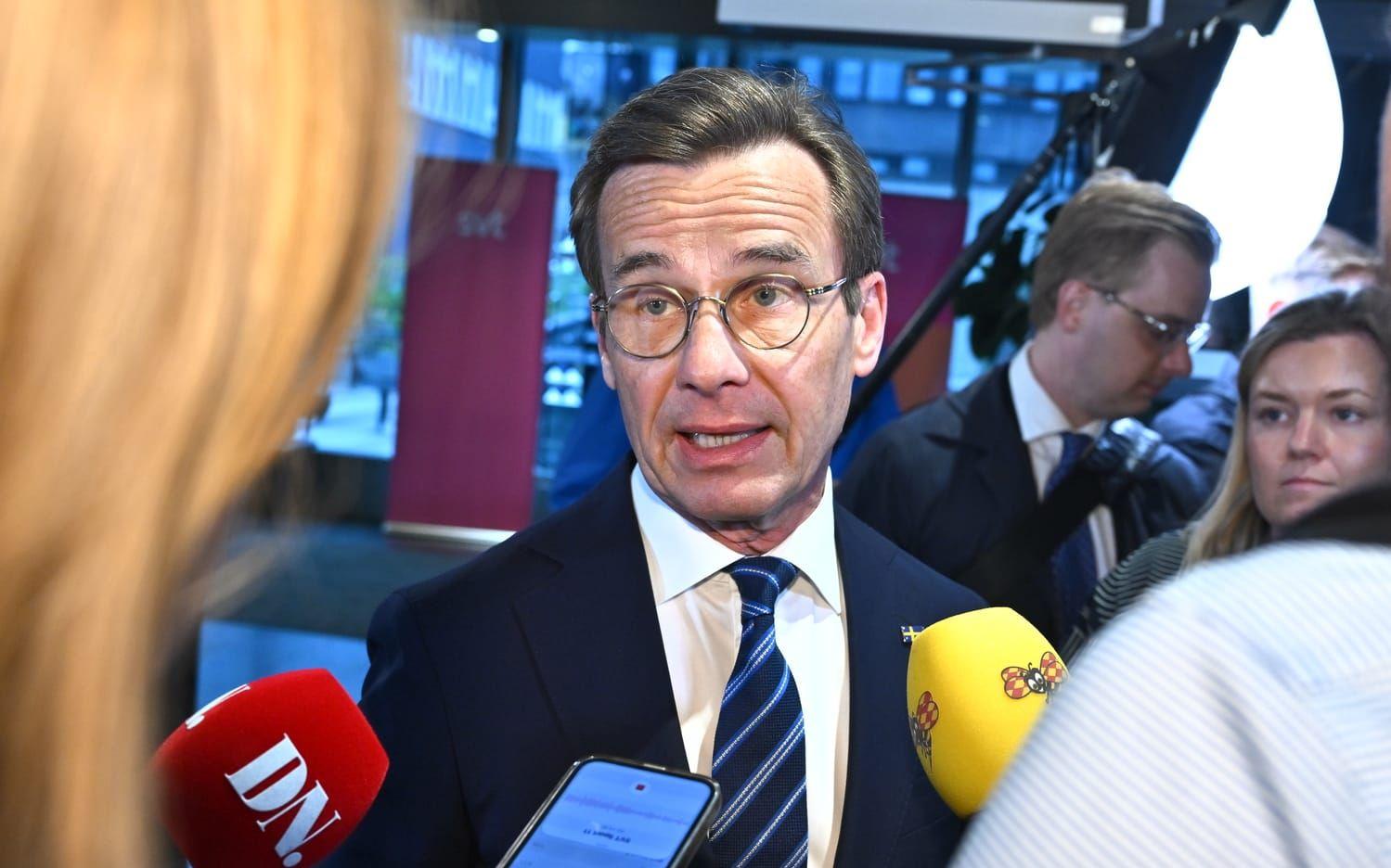 Statsminister Ulf Kristersson (M) är en av partiledarna som tackat nej.  