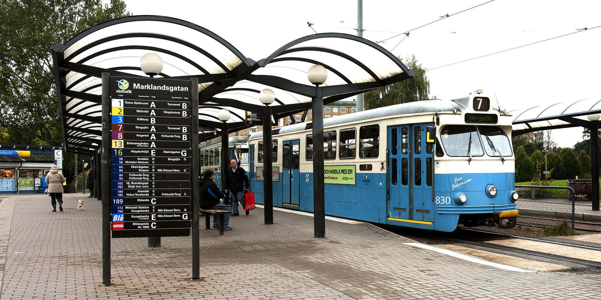 Marklandsgatan är en viktig knutpunkt för trafiken till och från västra Göteborg. 