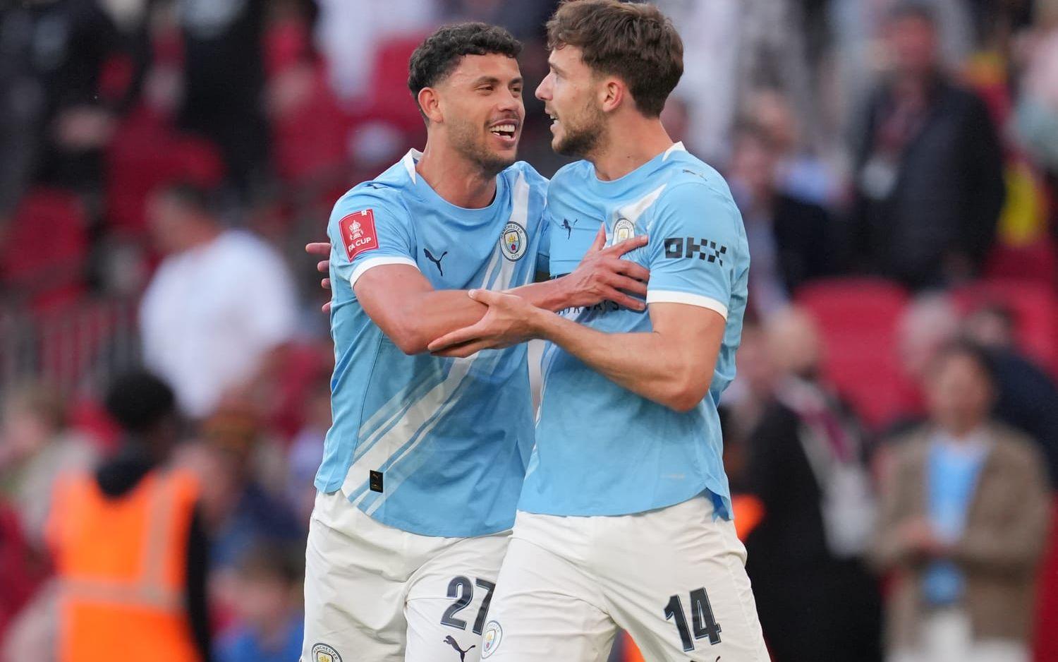 Manchester City-jubel i semifinalen av FA-cupen mot Southampton.