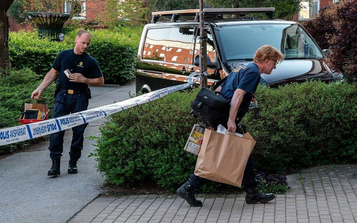 Kvinnan hittades död i sin bostad. Bild: Johan Nilsson/TT