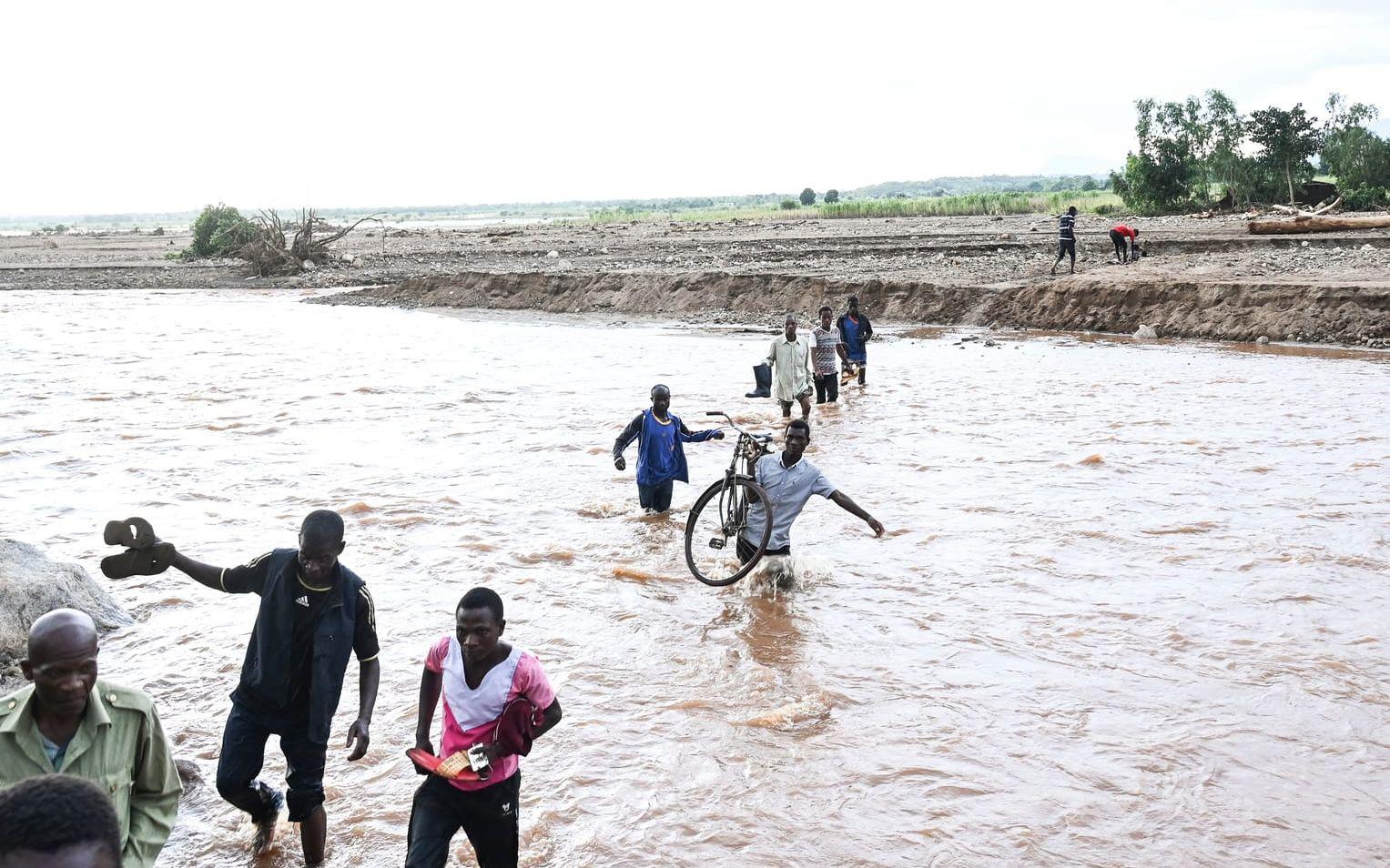 Efter orkanen Freddy drabbades stora områden i Malawi och Moçambique av översvämningar. Fotot är taget i Phalombe, södra Malawi, i mars i år.