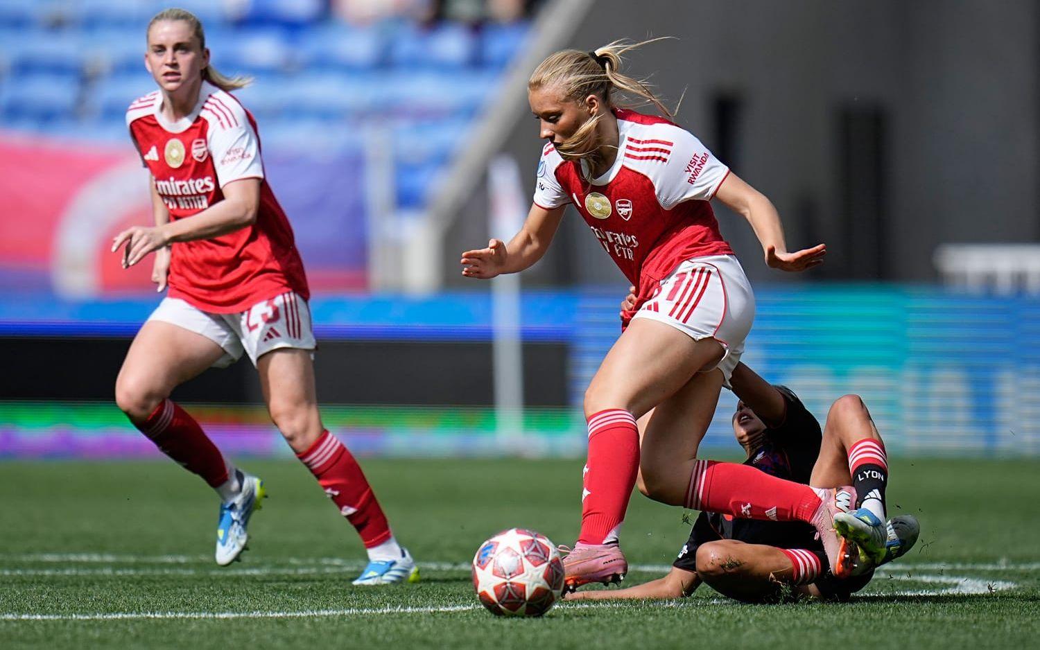Sveriges landslagsback Smilla Holmberg i Champions League-semifinalen. 