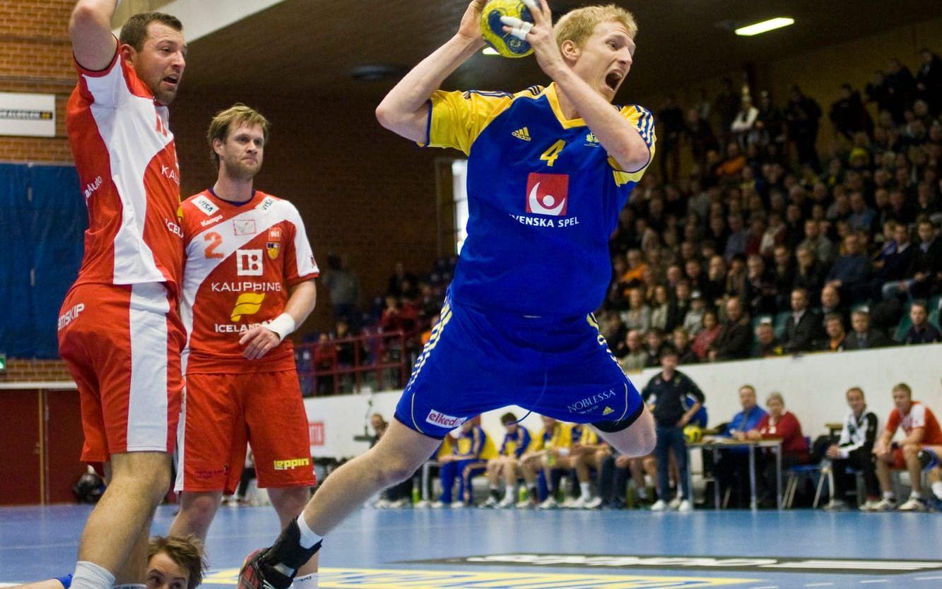 Joakim Larsson för Sverige. Bildbyrån.