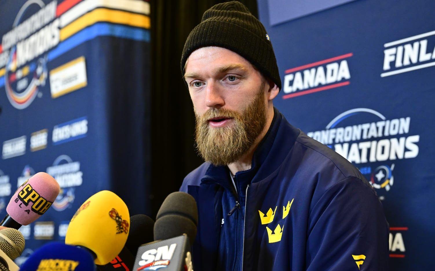 Mattias Ekholm under Four Nations i fjol.