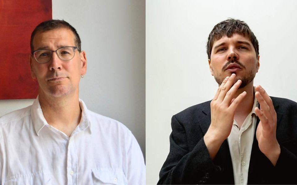 Daniel Nelson och Simon Söfelde får tonsättarpris av Kungliga Musikaliska Akademien. Pressbild.