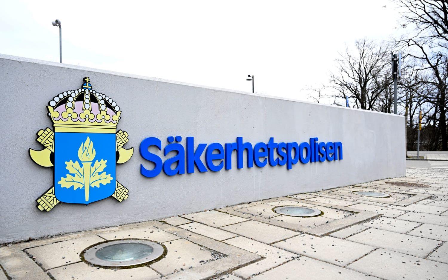 En person har på tisdagen gripits av Säkerhetspolisen. Arkivbild. 
