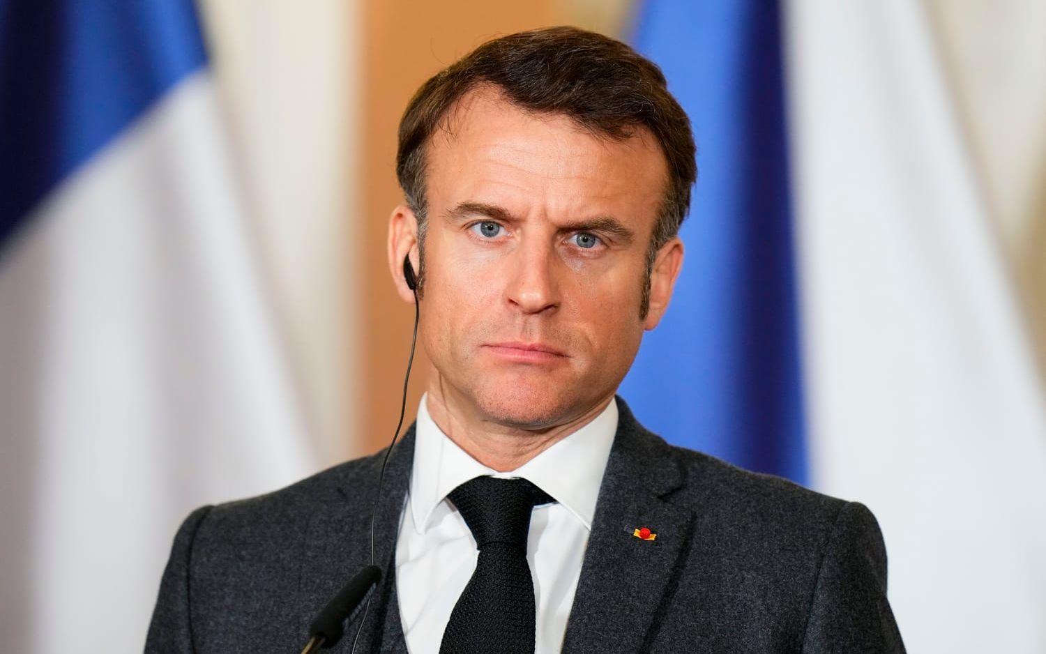Frankrikes president Emmanuel Macron. Arkivbild.