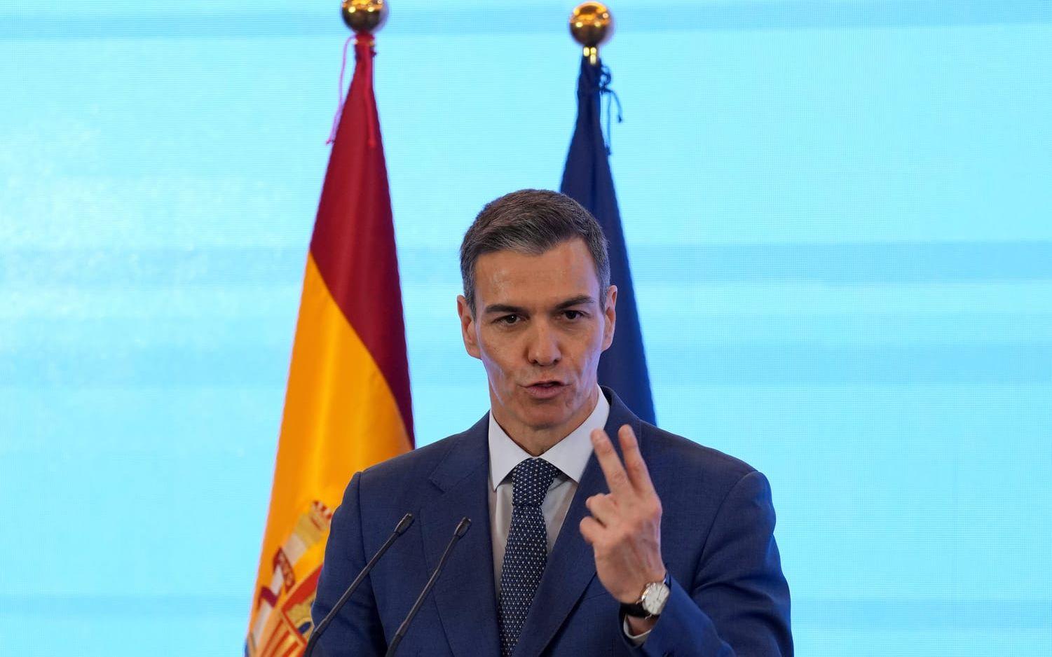 Spaniens premiärminister Pedro Sánchez. Arkivbild.