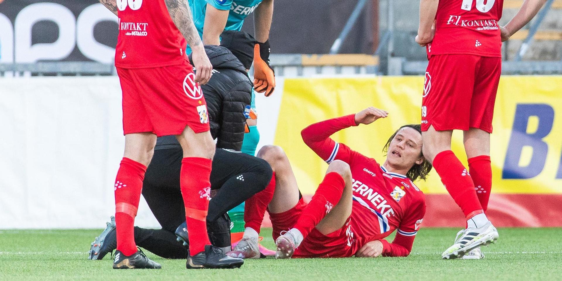 IFK Göteborgs Simon Thern fick ont i sin högerfot i slutet av matchen mot Örebro i lördags. 