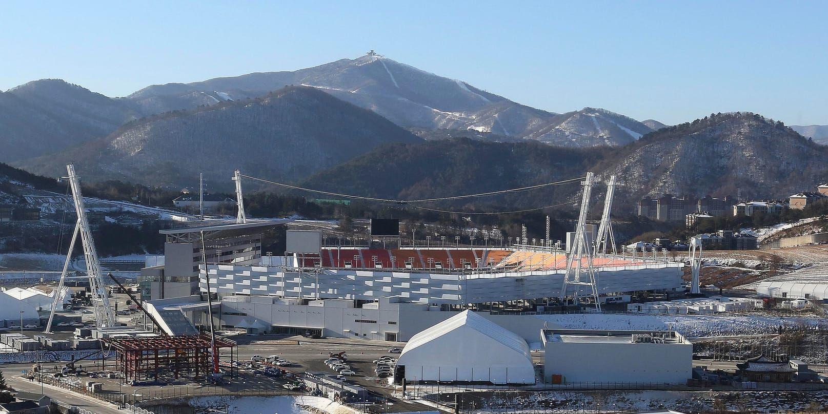 Olympiastadion i Pyeongchang, som nu ska rivas efter att ha använts fyra gånger. Arkivbild.